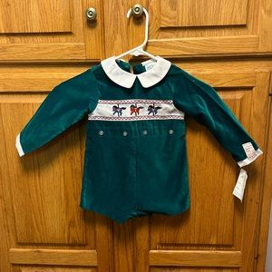 Vintage girls horse one piece outfit